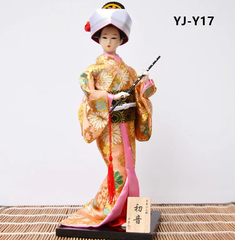 MYBLUE 12 inch Kawaii Tradicionalni Japonski Gejša Kimono Lutka Kiparstvo Japonski Hiši Figur Dom Dekoracija dodatna Oprema