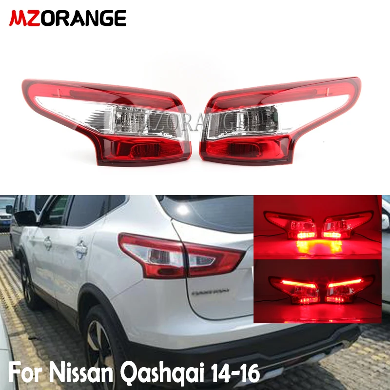 MZORANGE LED Rep Luč Za Nissan Qashqai 2016 Zadnji Odbijač Luči Zadnje Luči za Meglo Zavorna Luč Rep Lučka Avto Svetlobe