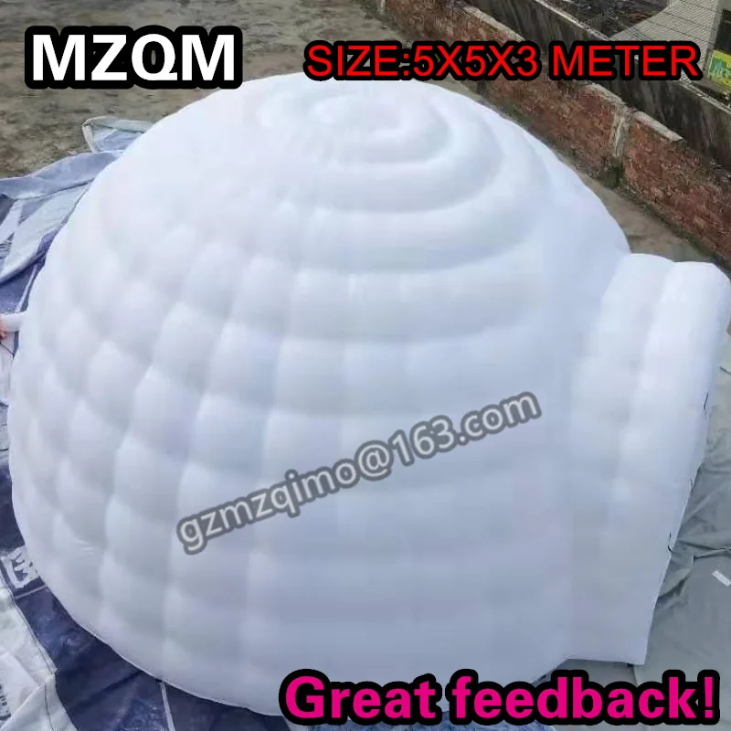 MZQM oxford krpo 5 metrov premera napihljivi dome šotor, custom napihljivi dogodek šotor