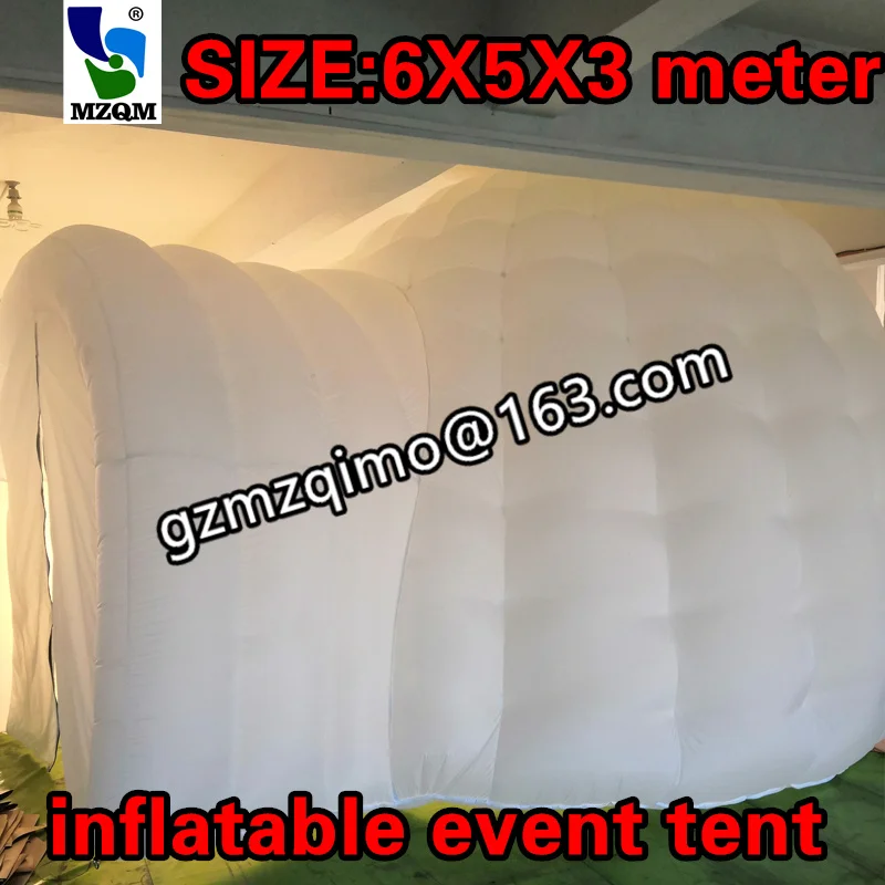 MZQM oxford krpo 5 metrov premera napihljivi dome šotor, custom napihljivi dogodek šotor