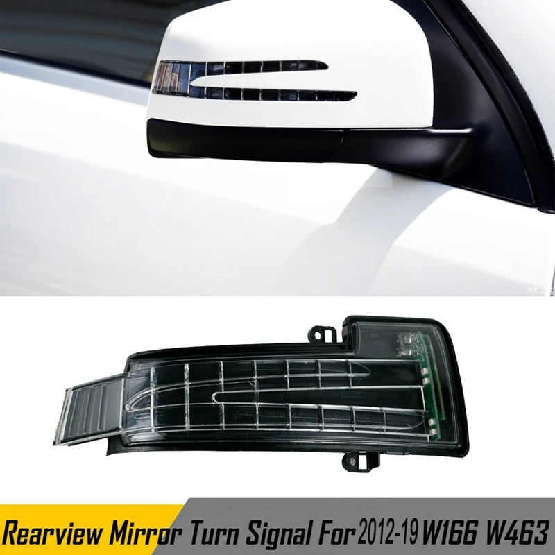 Na desni Strani za Mercedes Benz W166 W463 2012-2019 Avto Rearview Mirror Vključite Opozorilne Luči Strani Ogledalo Indikatorska Lučka