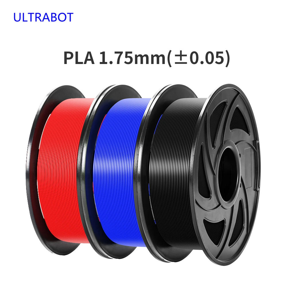 Na Kolutu 1 KG Črna Bela Rdeča Rumena Modra Vijolična Več Barve PLA Žarilno Premer 1.75 mm Pla Plastike Za 3D Tiskalnik Filamentov