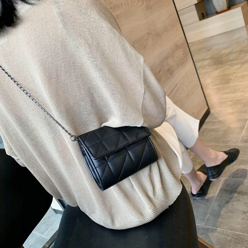 Na novo majhno vrečko žensk vrečko 2020 nov modni korejska različica preprosta modna Lingle verigi rame crossbody vrečko