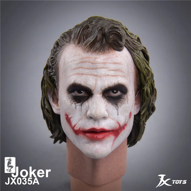 Na Zalogi JXTOYS-035 1/4 Obseg Moški Slika Opremo Dark Knight Joker Glavo Skulptura Carving Model za 12