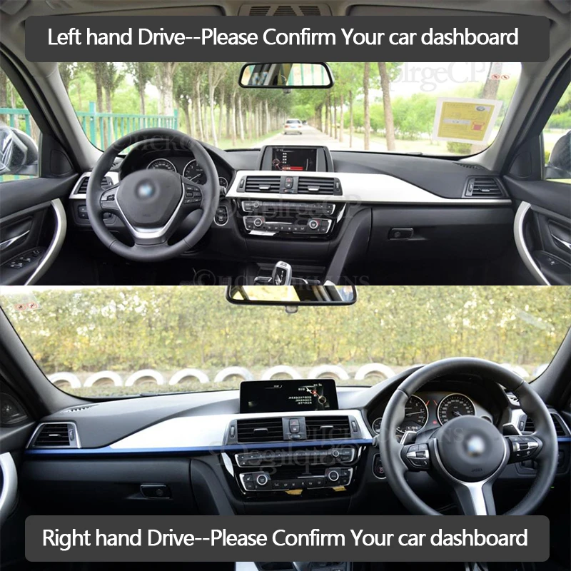 Nadzorna plošča Pokrov Zaščitni Ploščici za BMW Serije 3 F30 2012~2018 Avto, dodatna Oprema na Armaturno Ploščo Dežnik Preprogo Anti-UV 2016 2017
