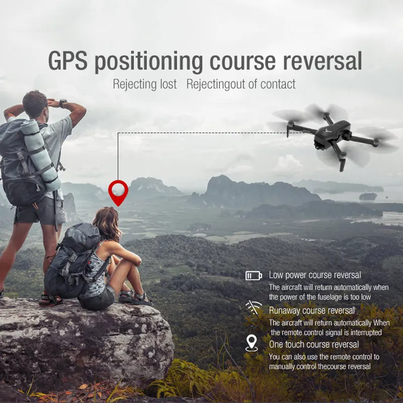 Najboljši GPS Brnenje 4K z Dve-Osi Anti-Shake Gimbal Fotoaparat Dvojno GPS, WIFI FPV Podpira TF kartice Quadrocopter RC Helikopter