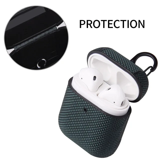 Najlon Tkanine, Slušalke Primeru za Airpods Bluetooth Slušalke Vrečko 1/2 Generacije Kritje velja za Airpods Vrečko za Shranjevanje Pasu Kavelj