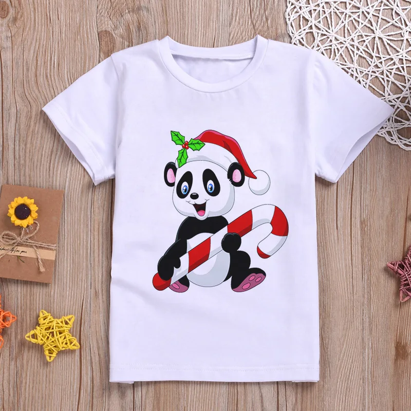 Najnovejši 2019 Baby Girl Obleke Smešno Kawaii Panda Srčkan Risanka Fantje T Shirt Moda Kratek Rokav T-shirt Tiskanje Poletje Otroci Majica