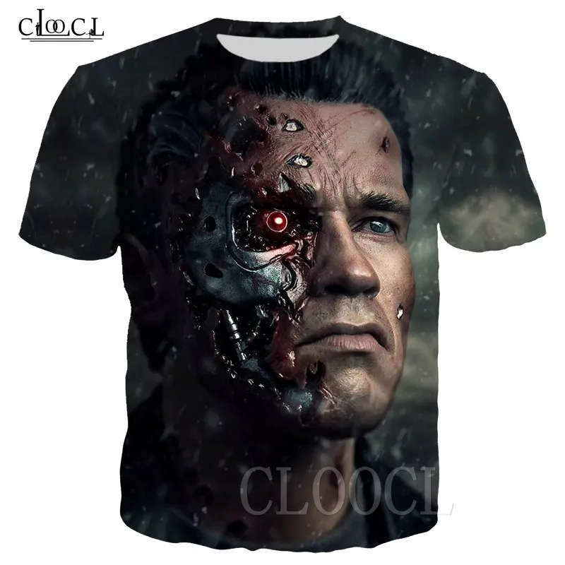 Najnovejši Moški/Ženske T-shirt 3D Tiskanja Film Terminator Temno Usodo T Majice Kratek Rokav Harajuku Tshirt Tee Shirt Ulične Hip Hop