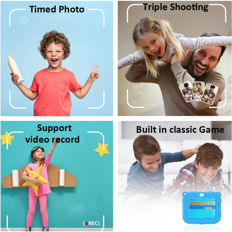 Najnovejši Otroke Mini Kamera 2.0-Palčni LCD Zaslon Digital Video, Foto Kamere Nepremočljiva 1080P Otroci Fotoaparat Otrok Darilo za Rojstni dan