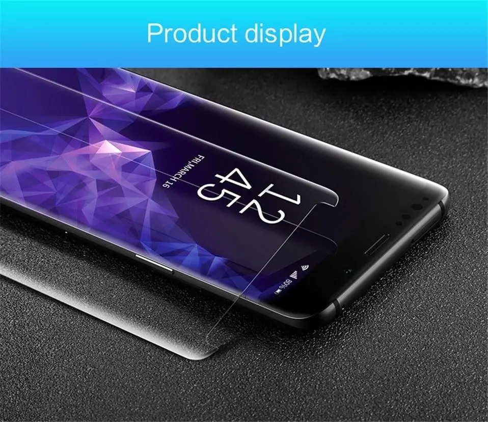 Najnovejši Pop UV Lepilo Telefon Screen Protector Za LG V30 V30S Plus V35 ThinQ V40 G7 Polno Kritje Nano Optika Ukrivljen, Kaljeno Steklo