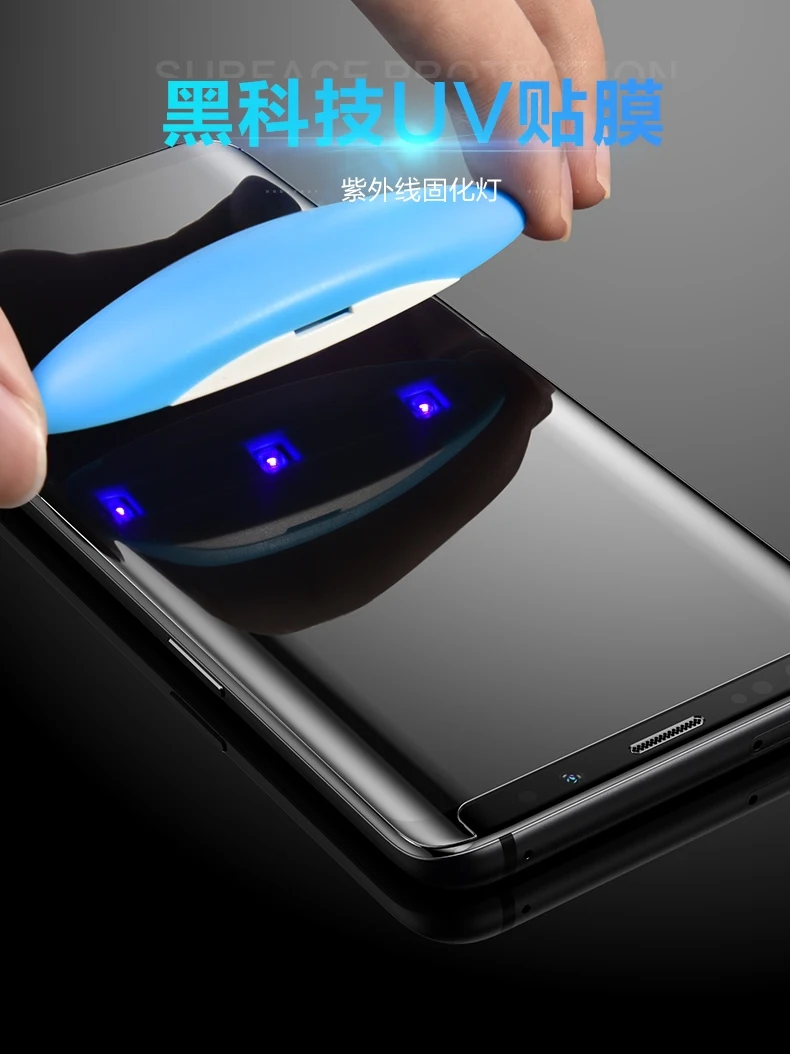 Najnovejši Pop UV Lepilo Telefon Screen Protector Za LG V30 V30S Plus V35 ThinQ V40 G7 Polno Kritje Nano Optika Ukrivljen, Kaljeno Steklo