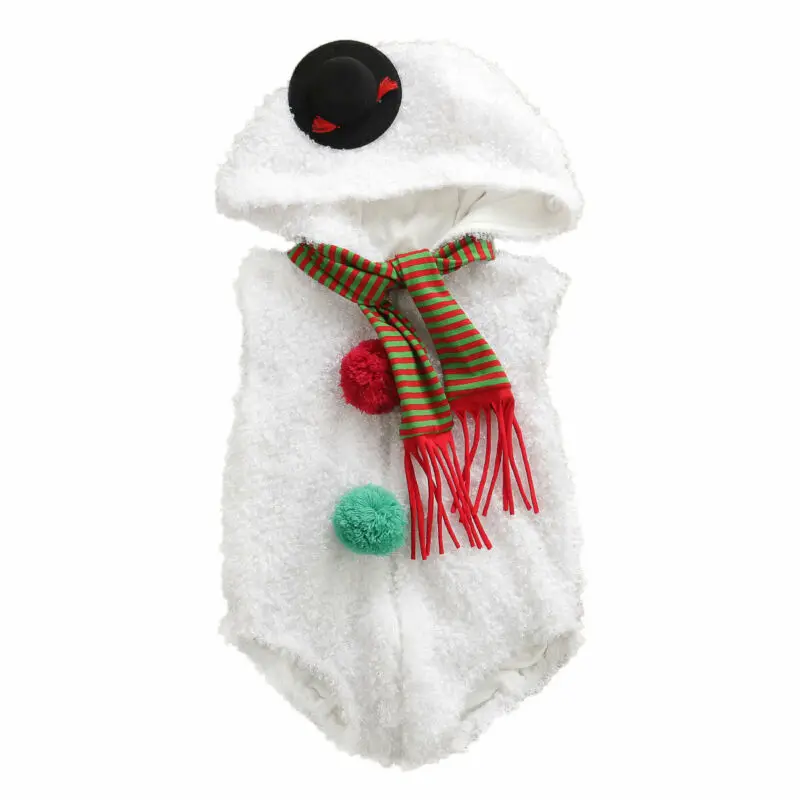 Najnovejši Prihod Novorojenčka Otroci Dojenčka Dekle, Fant Srčkan Zimski Bodysuits Jumpsuit Playsuit Božič Snežaka, Cosplay Obleke 0-24M
