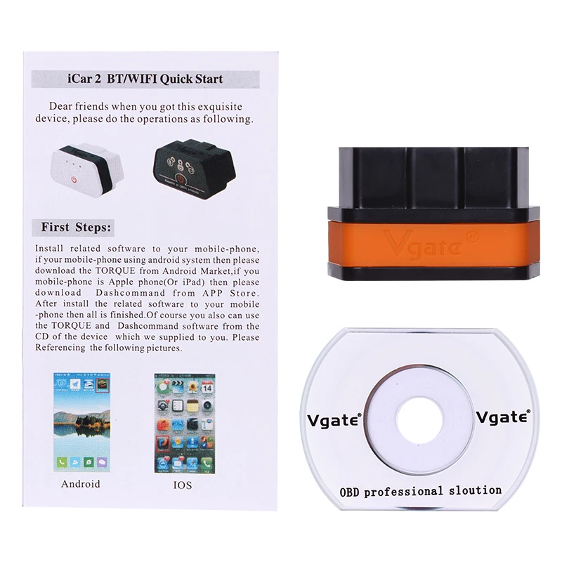 Najnovejši Vgate iCar2 Bluetooth BREST 327 ODB2 Scaner Vgate iCar2 Auto OBD Kodo Bralnik optični bralnik OBDII iCar Bluetooth Bolje kot ELM32