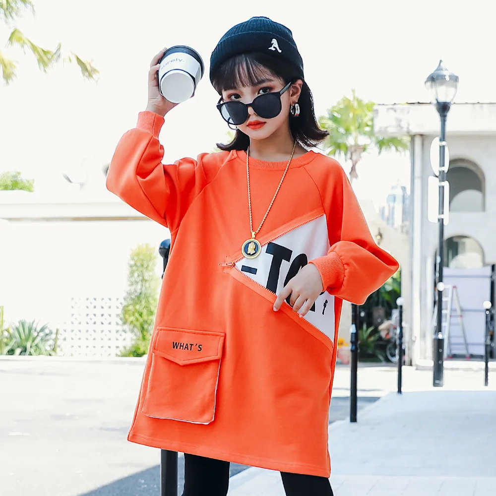 Najstniška Dekleta Majica Jeseni Mode Dolgo Hoodie Športna Majica za Deklice Vrhovi 10 12 Let Otroci Obleke Otroci Oblačila