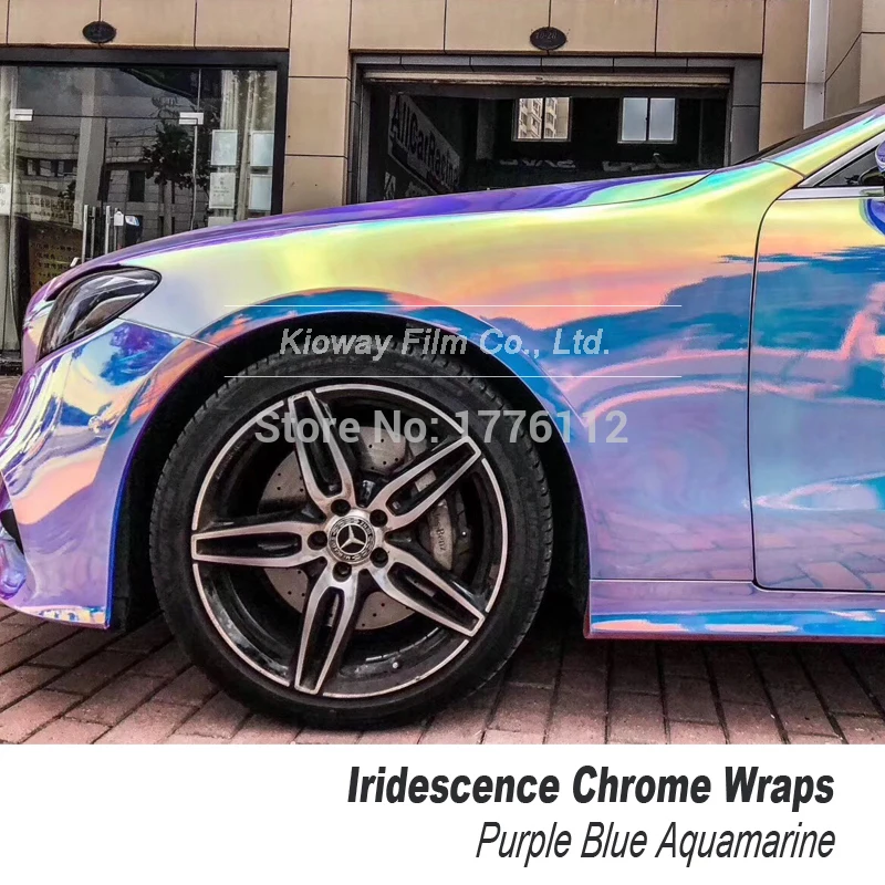Najvišjo kakovost Chrome Zavijanje film avto kože mavrica chrome zavijanje Vinilne Nalepke nizka začetna prečenje lepilo, Različne barve