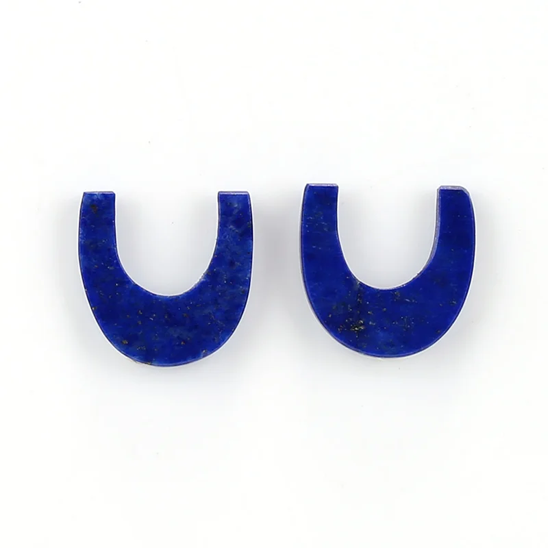 Nakit dodatki, Nova zasnova modra nakita, dragih kamnov, naravne lapis lazuli dragih kamnov cabochons za diy uhani 14x14x2mm, 1.4 g
