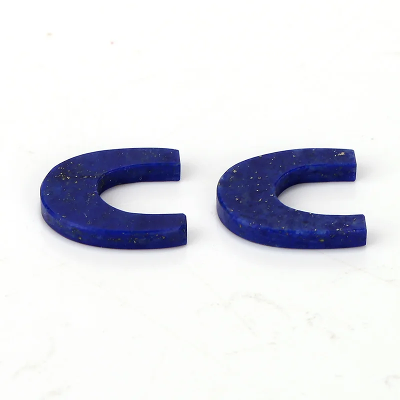 Nakit dodatki, Nova zasnova modra nakita, dragih kamnov, naravne lapis lazuli dragih kamnov cabochons za diy uhani 14x14x2mm, 1.4 g