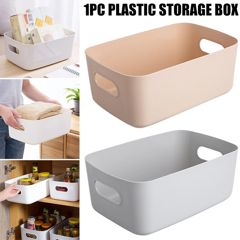 Namizje Plastična Škatla Škatla za Shranjevanje Plastičnih Organizator Posoda za Mizo Kozmetika Dekle _WK