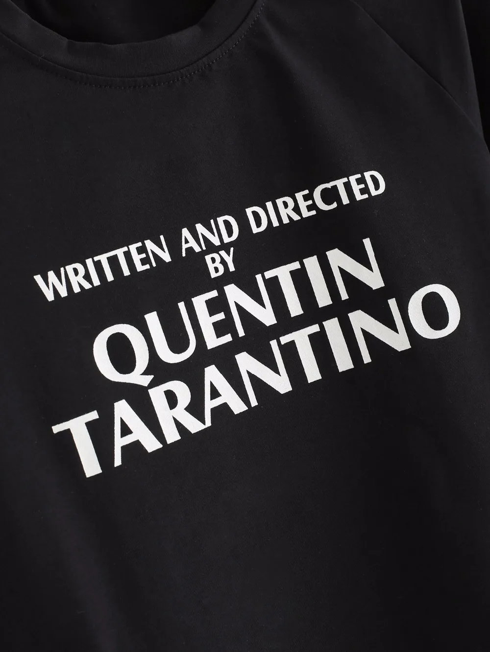 NAPISAL IN režiral QUENTIN TARANTINO CROP TOPS slogan kratek tees 90. letih ženske modni bombaž estetske tumblr vrhovi majica s kratkimi rokavi