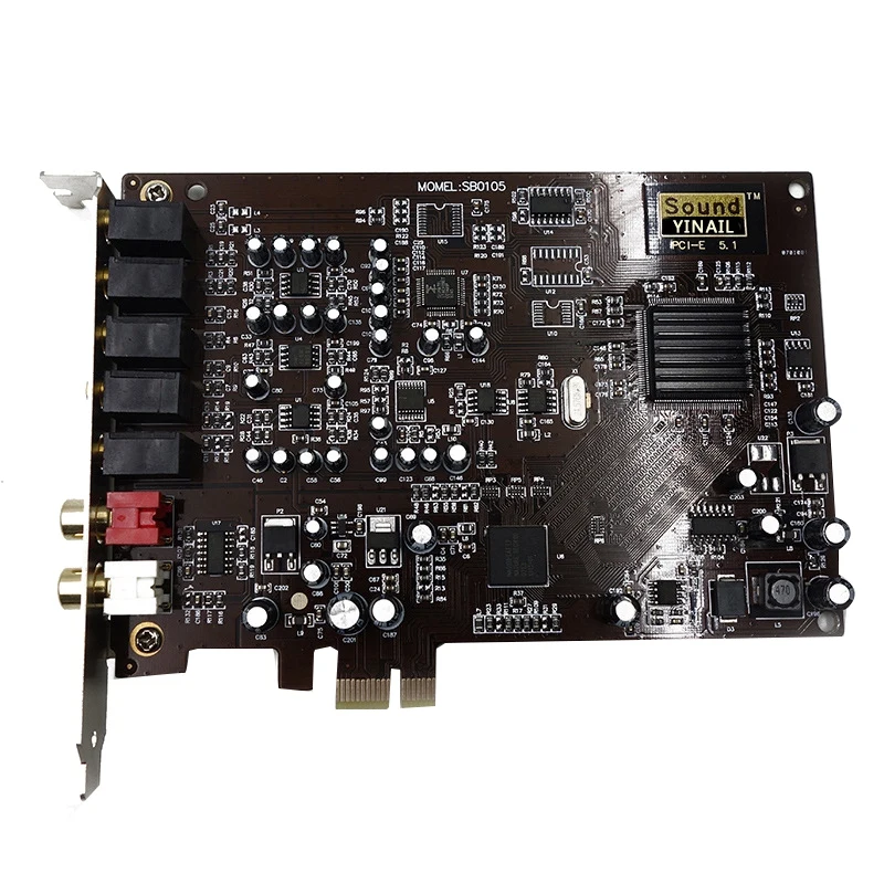 Narava Zvok Blagoslovljeni PCI-E 5.1 Creative Sound Card SN0105 Sb0105 PCIE 5.1 za WINDOWS XP 7/8/10