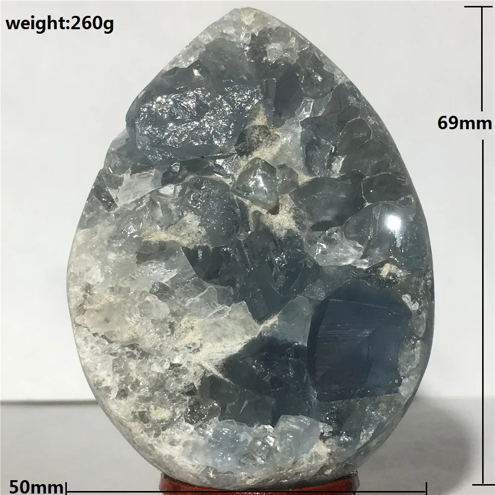 Naravna Modra Celestite Geode Darilo Quartz Crystal Grozdov Vzorcu Doma Oprema Okrasni Kamen Reiki Healing Jajce Ornament