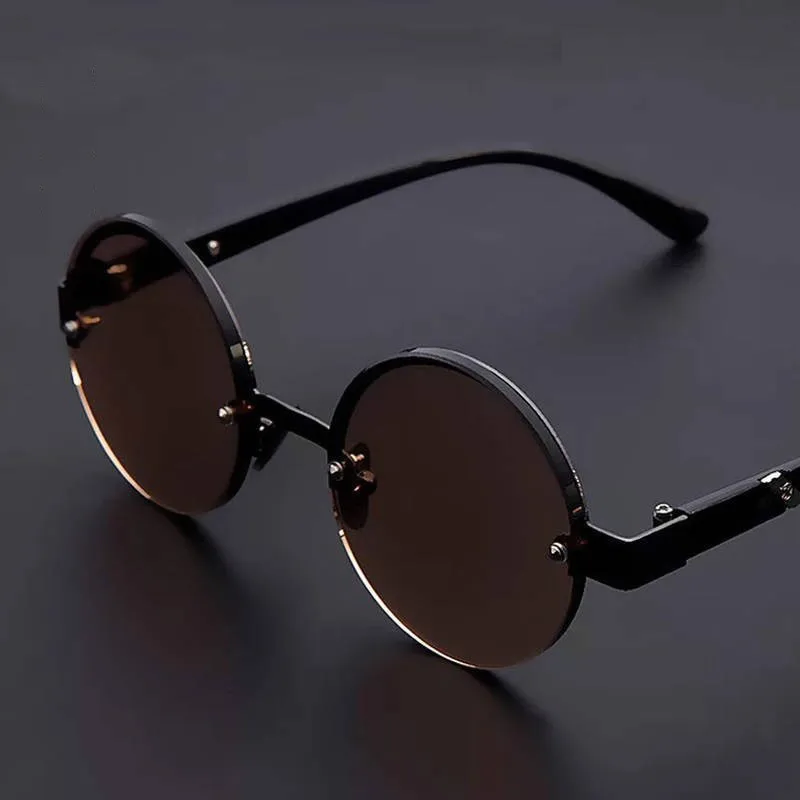 Naravne Crystal Steklo, Kamen Obravnavi Očala Moški High-definition Anti-utrujenost Okrogle Rjave Obravnavi Očala Ženski Trendy Retro