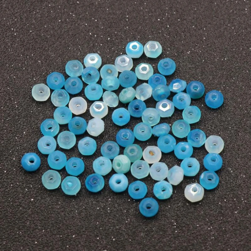 Naravni Kamen Modro Turkizna Biseri 2 mm Mini Krog Svoboden Kroglice 10pcs/veliko Za DIY Nakit, zaradi Česar Ugotovitev Dodatki