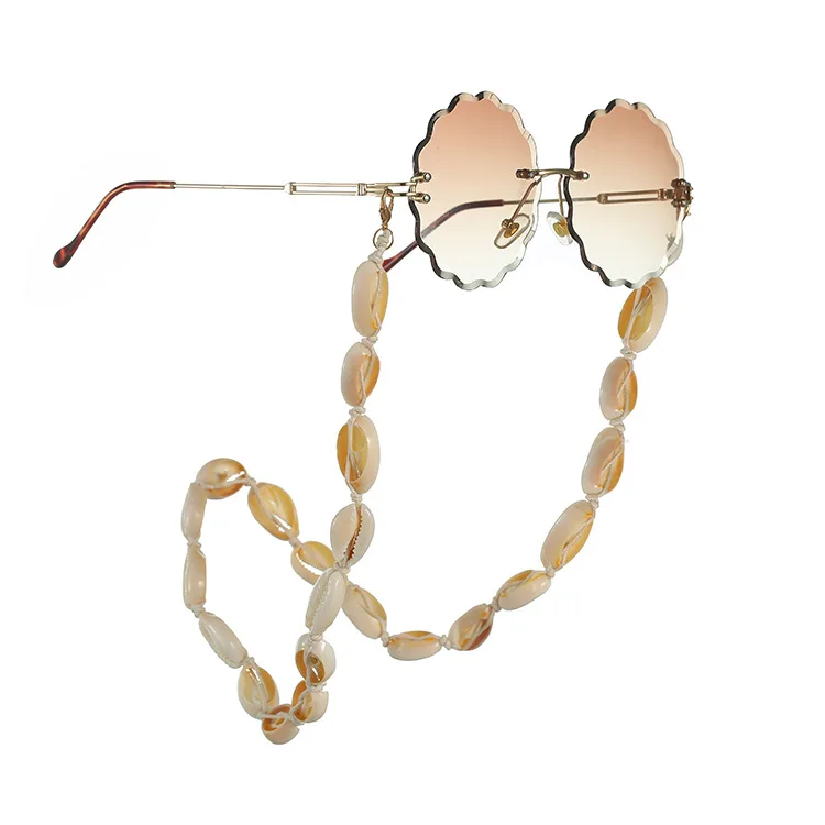 Naravni lupini verige sončna Očala vrv pripomočki na debelo Eyeglass Eyewears Obravnavi Očala Verige Kabel Imetnik Vratu Vrv Trak
