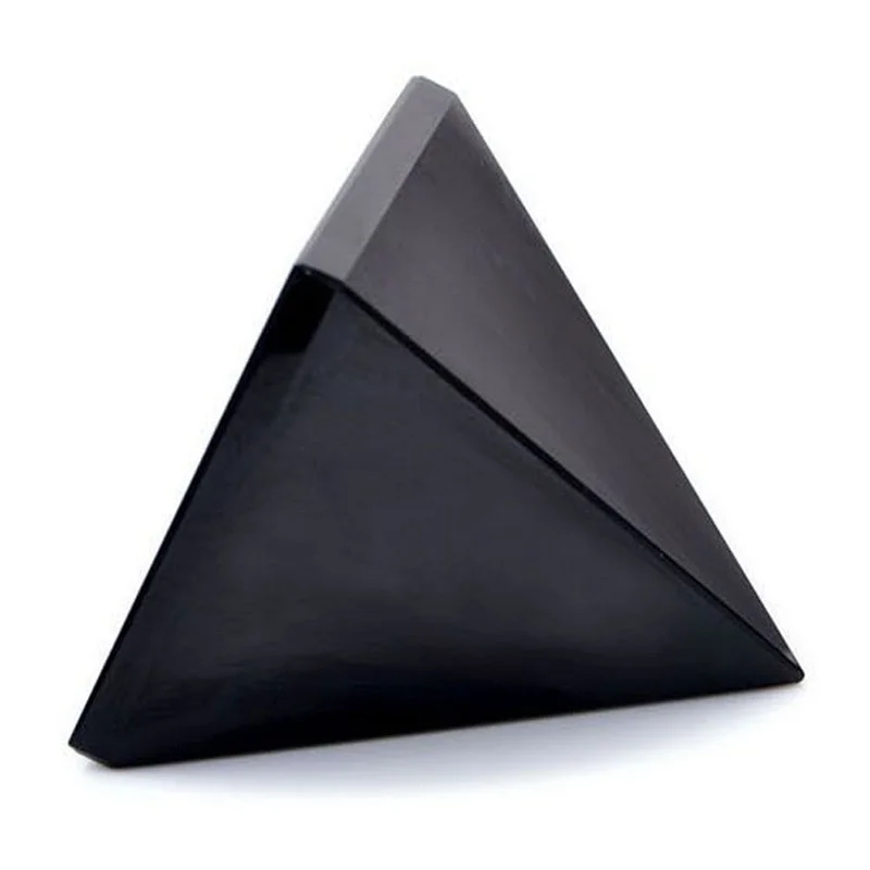 Naravni Sijoči Površine Obsidian Piramida Kristalno Reiki Energijo, Zdravilno Office Home Dekor