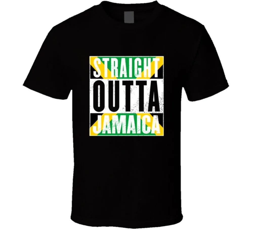 Naravnost Ven Jamajka Rasta Jamajški Ponos T-Shirt Moški Tee Darilo Novega Od Nas 2019 Trendy Vroče Prodaje Moške, Visoke Kakovosti Logotip Majice