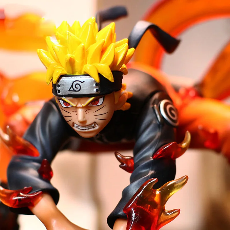 Naruto PVC Dejanje Slika Kyuubi Kip Anime Naruto Shippuden Naruto Uzumaki Kurama Zbirateljske Model Igrača Figur 200mm