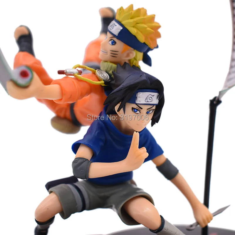 Naruto PVC figuric Naruto Uzumaki Uchiha Sasuke Številke Naruto PVC Toy Model Igrače Darilo 3-5.2