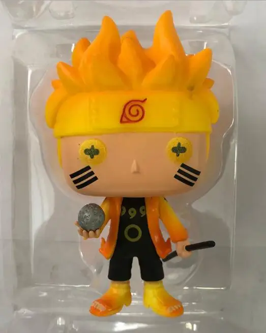 Naruto Šest Pot Vroča Tema Raste v Temno Načinu Vinil Srčkan Slika Model Lutka Igrače