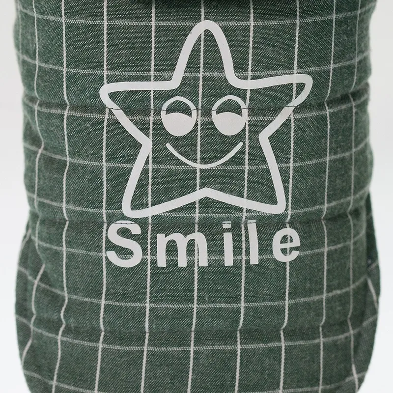 Nasmeh Hoodie Pet Oblačila Star Risanka za Oblačila za Pse Majhnih Kostum Bombaž Yorkshire Toplo Tiskanja Psi Pozimi Zeleni Fant Mascotas