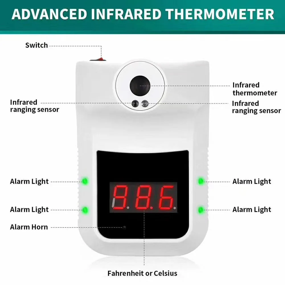 Natančno Stenske Večnamensko Ne Kuge Odkrivanje Restavracija Infrardeči Termometer Instant Branje Z Alarmom