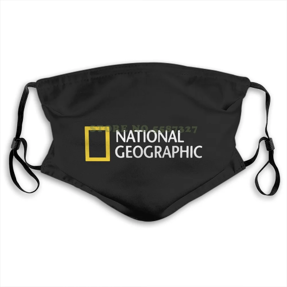National Geographic Logo Trendi Design Črna Velikost Kul Smešno Stroj Diy Kul Maske