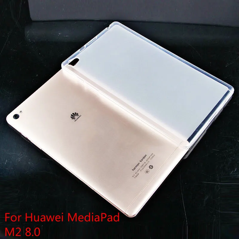 Nazaj Primeru Za Huawei MediaPad M2 8.0 Pregleden TPU nazaj primeru kritje Za HUAWEI M2-801W M2-803L M2-802L 801L 8 inch + Darilo