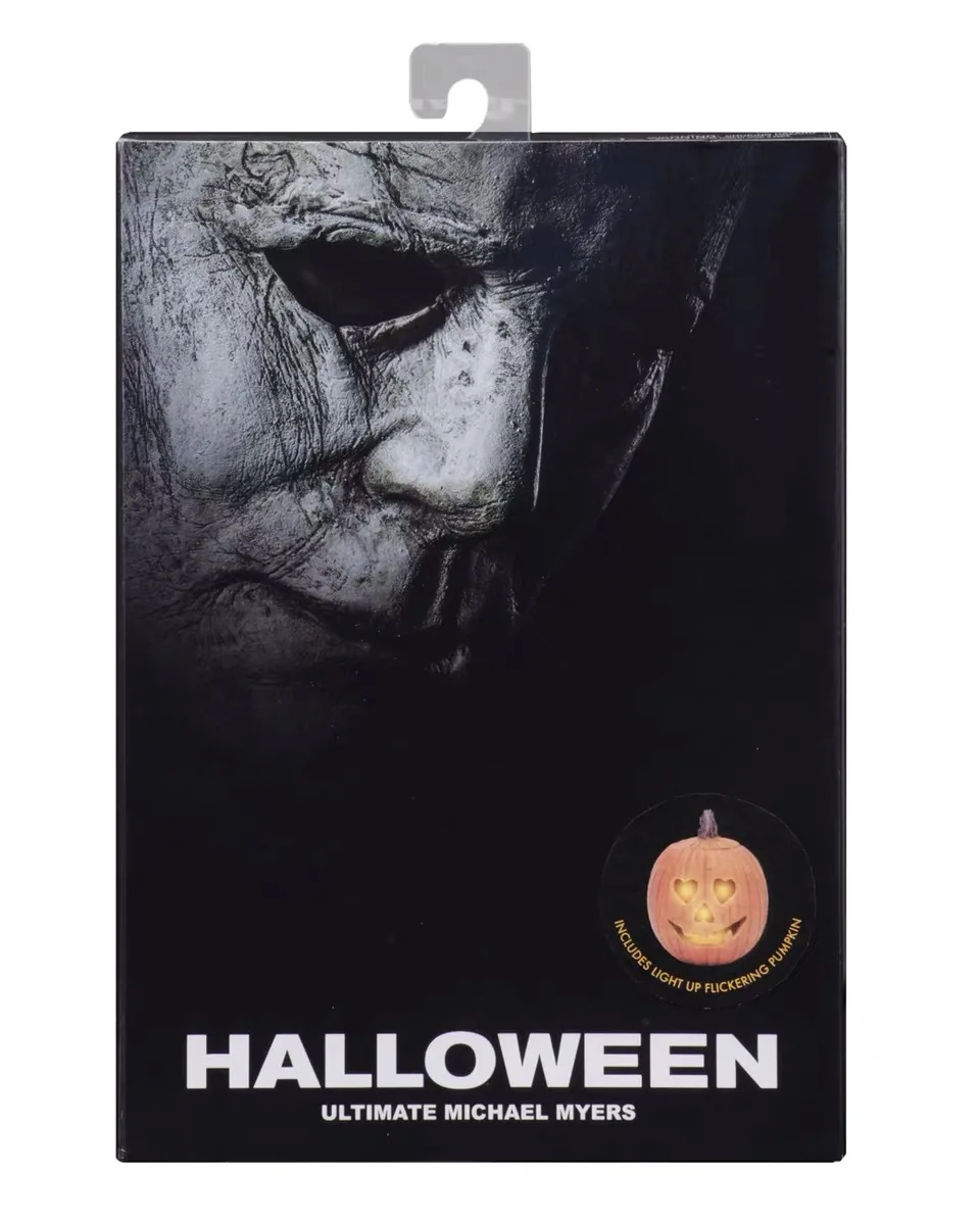 NECA Halloween Končni Michael Myers Bučna Z LED Luči PVC Akcijska Figura, Igrača, Lutka Darilo Brinquedos