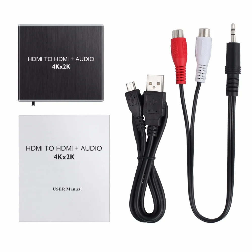 Neoteck HDMI Audio Extractor Pretvornik HDMI za Optični SPDIF TOSLINK + HDMI s 3,5 mm Stereo Avdio Splitter Adapter 4K x 2K 3D