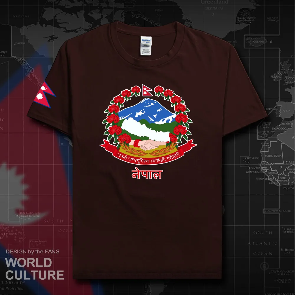 Nepal NPL moški majica s kratkimi rokavi 2018 dresov narod ekipa tshirt bombaža t-shirt oblačila tees državi športne zastavo Nepalski Nepalski 20