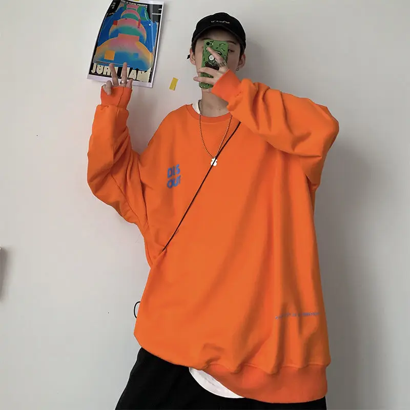 Neploha Moške Pismo Natisnjeno Priložnostne Hoodies Človek Krona korejski Ulične Sweatshirts Hip Hop Male Jesen Pomlad Oblačila