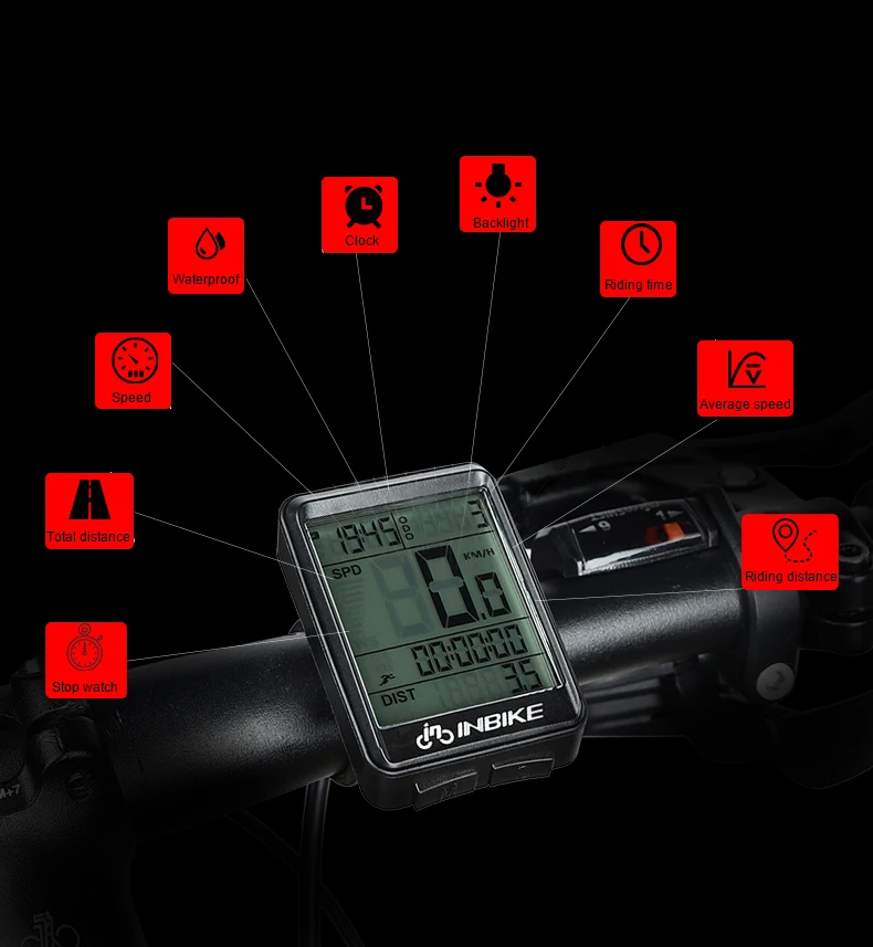 Nepremočljiva Kolesarski Računalnik Brezžično In Žično MTB Kolo Kolesarski Števec Štoparica za Merjenje Watch LED Digitalni Stopnja