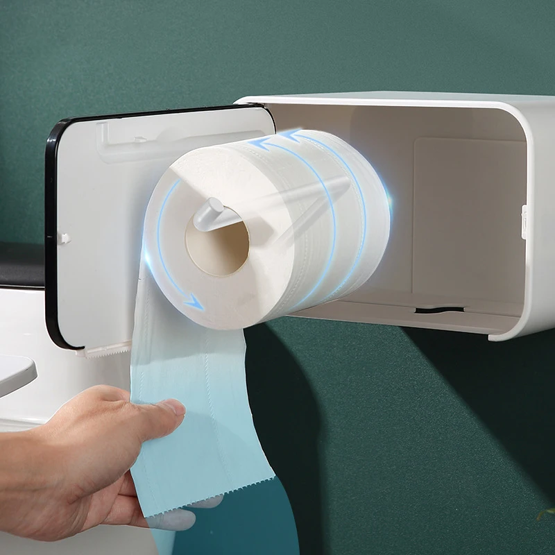 Nepremočljiva Toaletni Papir Držalo Za Plastične Stenske Za Toaletni Papir Brisačo Kopalnica Polica Škatla Za Shranjevanje Pladenj Wc Roll Imetnik
