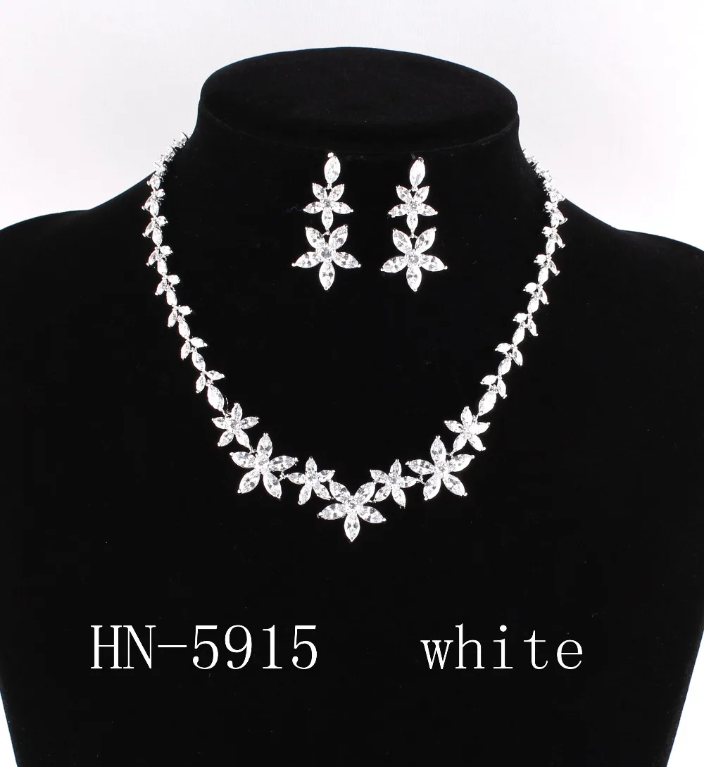 Nevesta krasijo člen kombinacijo razkošja AAA cirkon ogrlico , za ženske modni nakit ogrlica HN - 5915