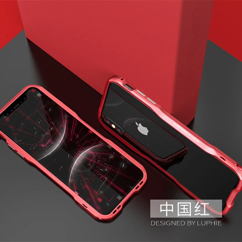New Visoke Kakovosti Luksuzni Aluminij Metal Bumper Za iphone X XR XS MAX Primeru Okvir S Kovinskimi Gumb ZA iphone 11Pro 6s 7 8 Plus