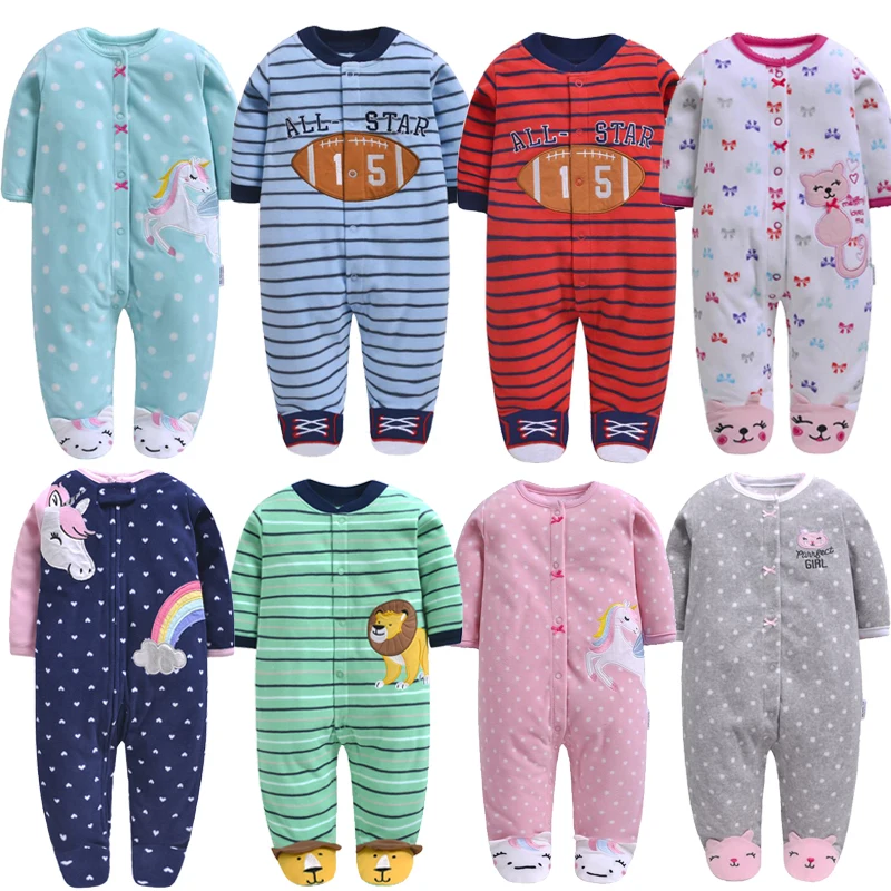 Newborn baby oblačila pozimi baby fantje jumpsuit runo kombinezon dojenčke, otroška oblačila fantje zimska oblačila pižamo malčka kostum