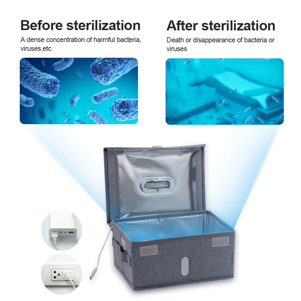 NEWCOME Prenosni UV Sterilizatorji Vrečko UVC Razkuževanje Pack Večnamensko Sterilizacijo Vrečko Oblačil/Lepota Orodja Sterilizacijo Polje