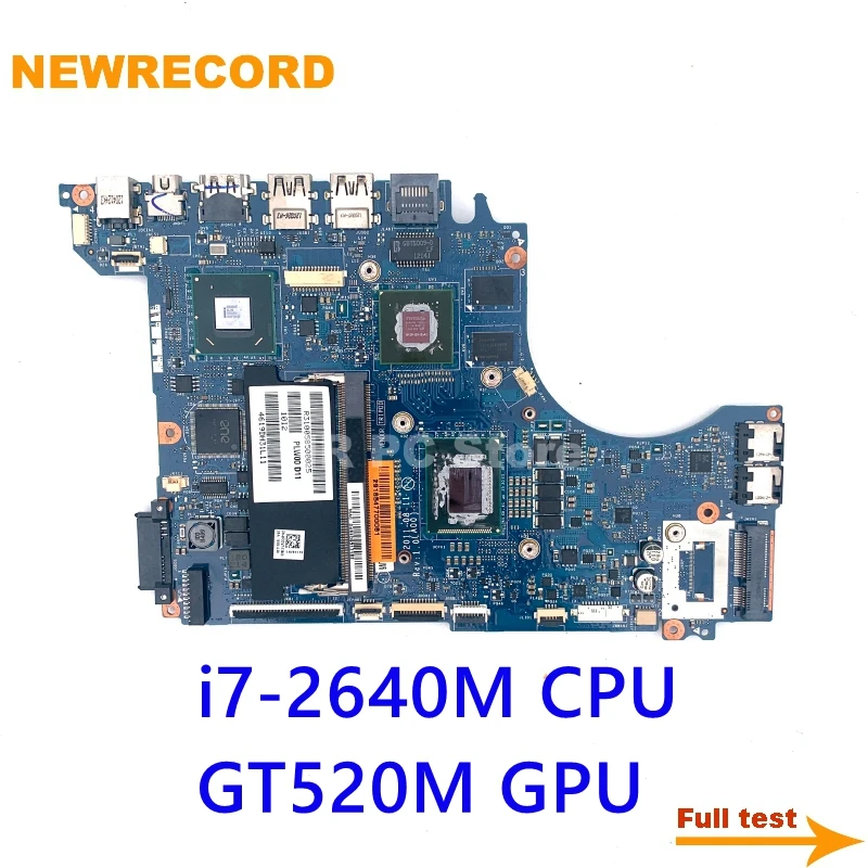 NEWRECORD za Dell XPS 14Z L412 prenosni računalnik z matično ploščo PLW00 LA 7451P F2DV7 0F2DV7 i7-2640M CPU GT520M GPU HM67 DDR3 celoten test