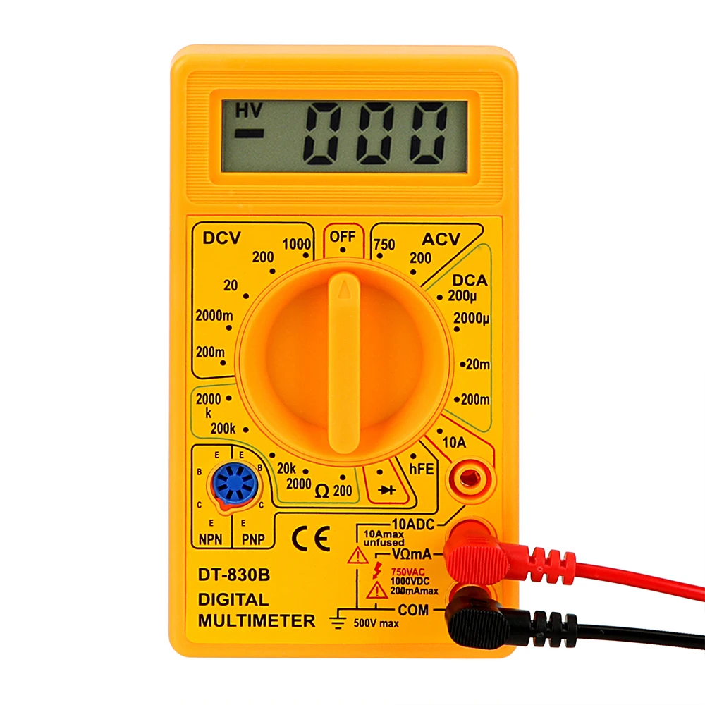 NICEYARD DT-830B Multimeter Analiza Instrument Ohmmeter Volt LCD Tester Samodejno Obseg Digitalni Voltmeter